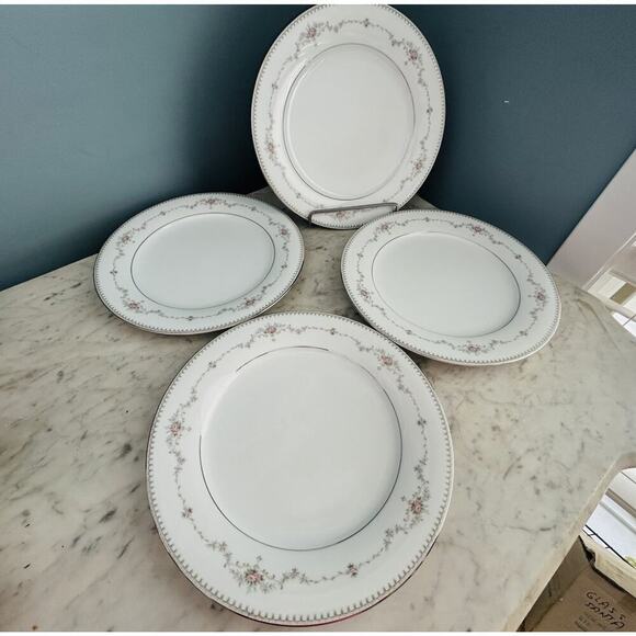 (4) Mint Noritake Fairmont 6102 Dinner Plates 10 1/2" Vintage Retired - Picture 11 of 14